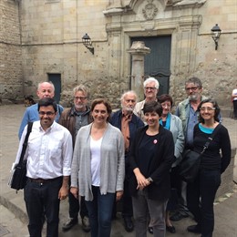 Candidatos de BComú y personalidades que la apoyan