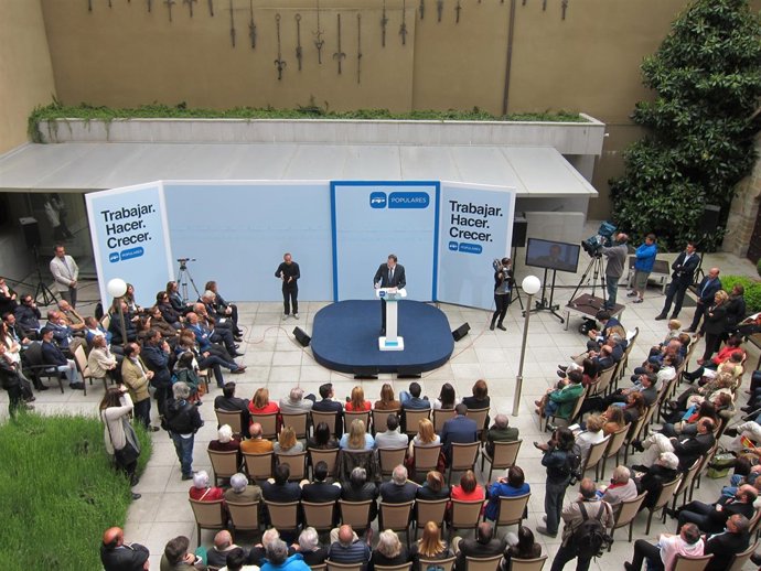 Mariano Rajoy en Pamplona.