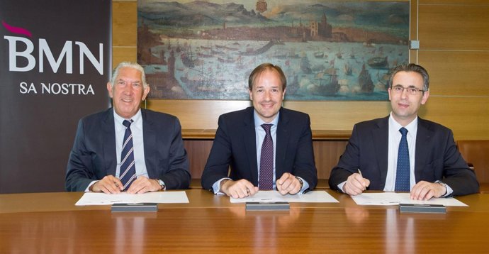 Firma de convenio Fundación Barceló, ISBA y BMN