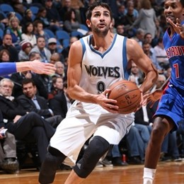 Ricky Rubio Minnesota Timberwolves Detroit Pistons