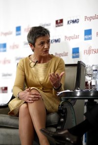 Vestager defiende la investigación sobre ayudas fiscales a la banca