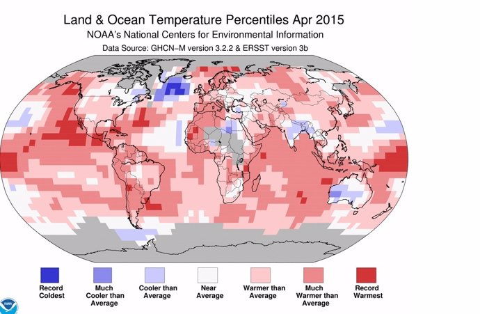 Temperaturas de abril de 2015