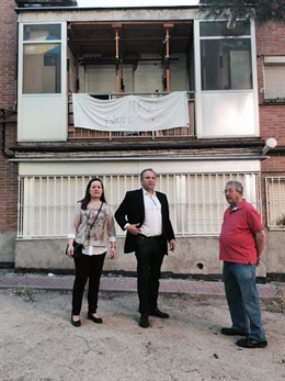 Carmona, en su visita a la colonia de San Agustín