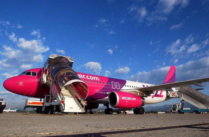 Avión de la compañía Wizz Air