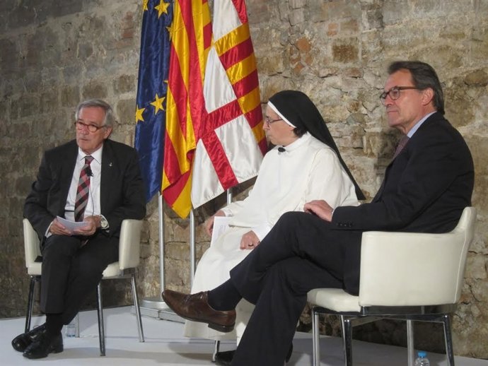 Xavier Trias, Artur Mas y Lucía Caram