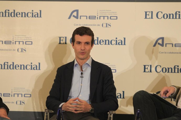 Pablo Casado en un foro