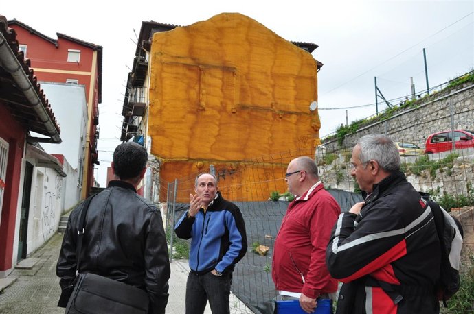 Saro con los vecinos de Prado San Roque
