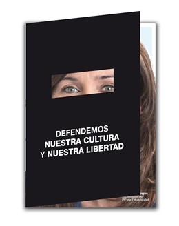 El PP de L'Hospitalet edita un folleto con su candidata oculta tras un niqab