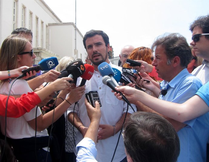 Alberto Garzón, IU, en Málaga