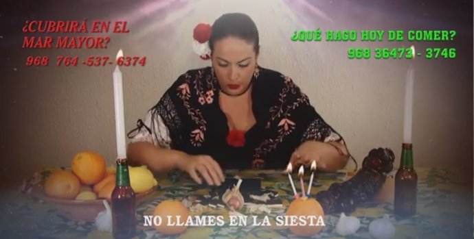 Imagen del vídeo promocional de UPyD Murcia, 'El tarot murciano'