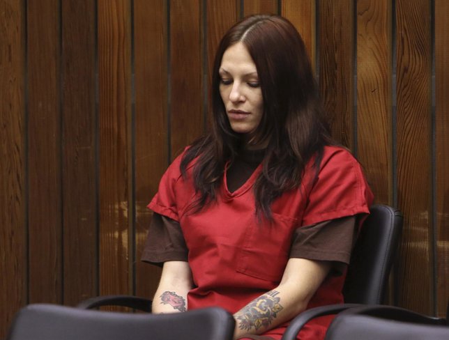 Alix Catherine Tichelman sits in the courtroom during her arraignment in Santa C