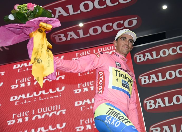 Alberto Contador, líder del Giro de Italia