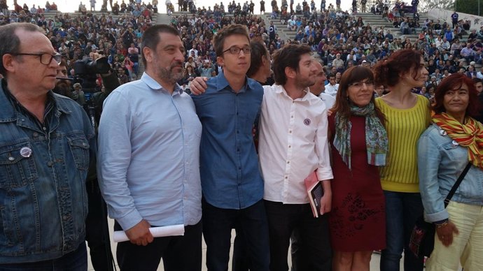 Errejón y los candidatos de Baleares