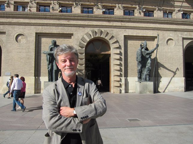 El candidato de Zaragoza en Común a la Alcaldía, Pedro Santisteve