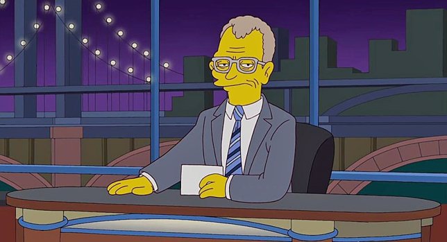 Los Simpson despiden a David Letterman
