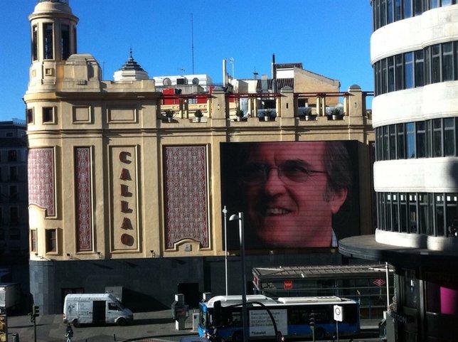 Spot de Gabilondo en las pantallas de Callao