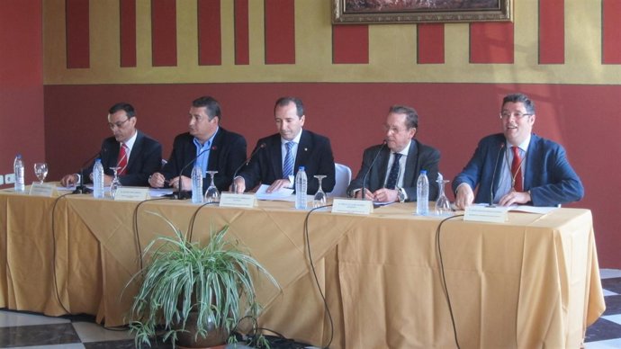 Presentación del Plan Aldea en El Rocío, en Almonte (Huelva).