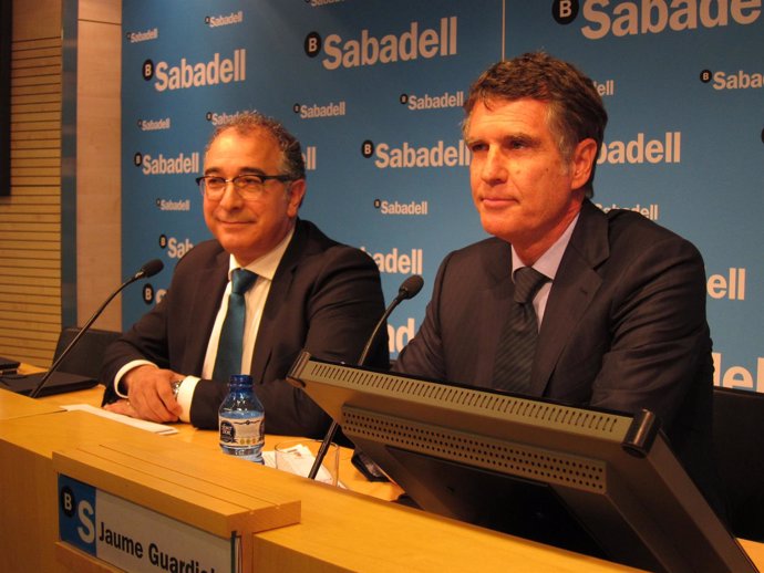 Miguel Montes y Jaume Guardiola (Banco Sabadell)