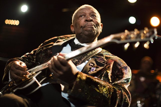 U.S. Blues legend B.B. King performs onstage during the 45th Montreux Jazz Festi