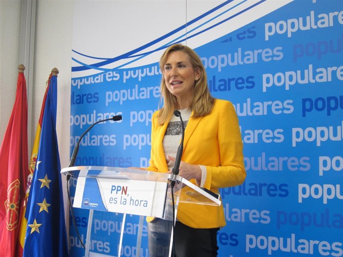 La cabeza de lista del PPN a las elecciones forales, Ana Beltrán.