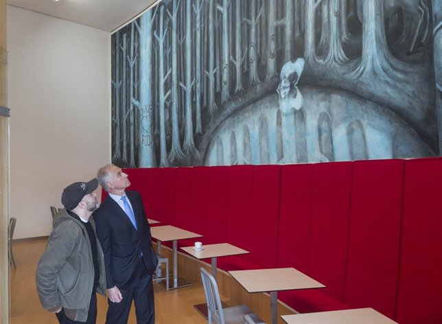 Juan Pérez Agirregoikoa, Juan Ignacio Vidarte museoko zuzendariarekin