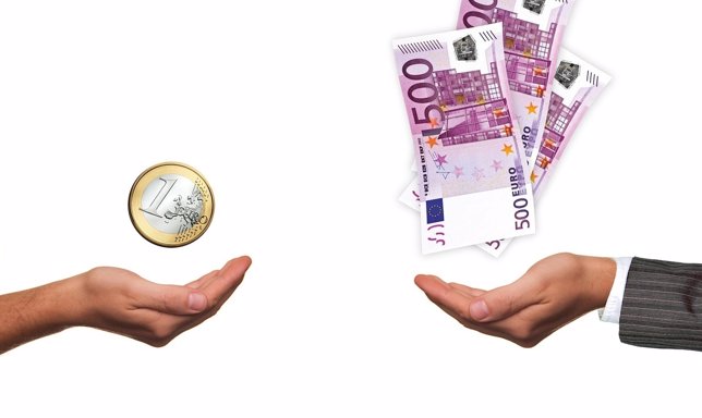 Sueldo, dinero, billete de 500 euros