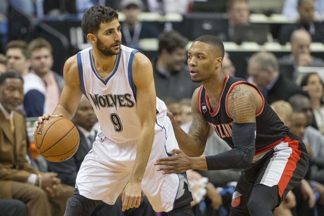 Ricky Rubio NBA Portland Trail Blazers Minnesota Timberwolves