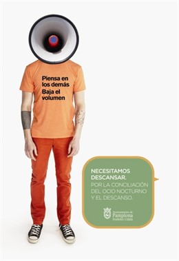 Cartel de la campaña 'Necesitamos descansar'.