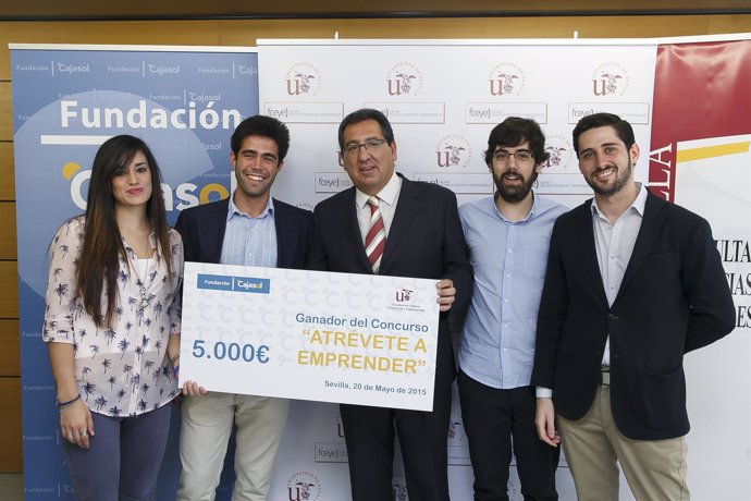 Ganadores de 'Atrévete a Emprender' de la Fundación Cajasol.