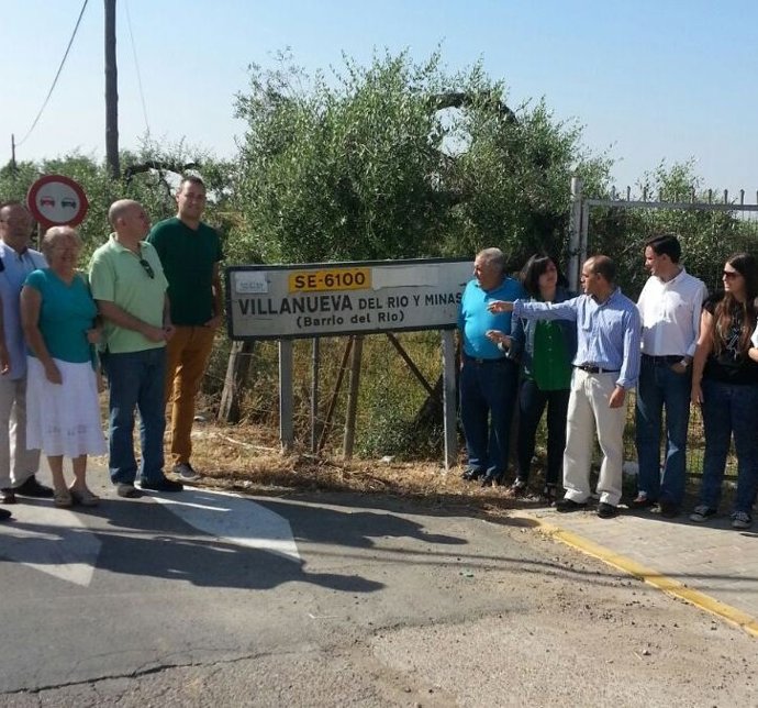 Visita del PP a Villanueva del Río y Minas (Sevilla)