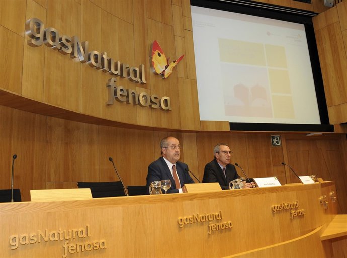 El conseller F.Puig y M.Solà (Fund.Gas Natural Fenosa)