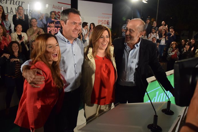 Espadas y Díaz en el inicio de campaña en Sevilla