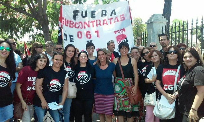 Podemos apoya a los trabajadores del 061 y el 112