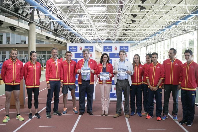Inmaculada García, Miguel Cardenal, José María Odriozola, patrocinio loterias 