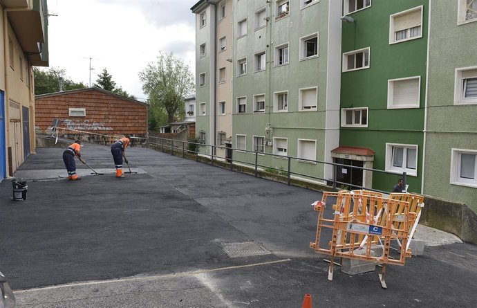 Trabajos de mejora del firme en Canalejas