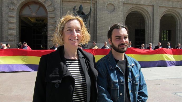 Patricia Luquin y Jorge Sanz, candidatos de IU Aragón