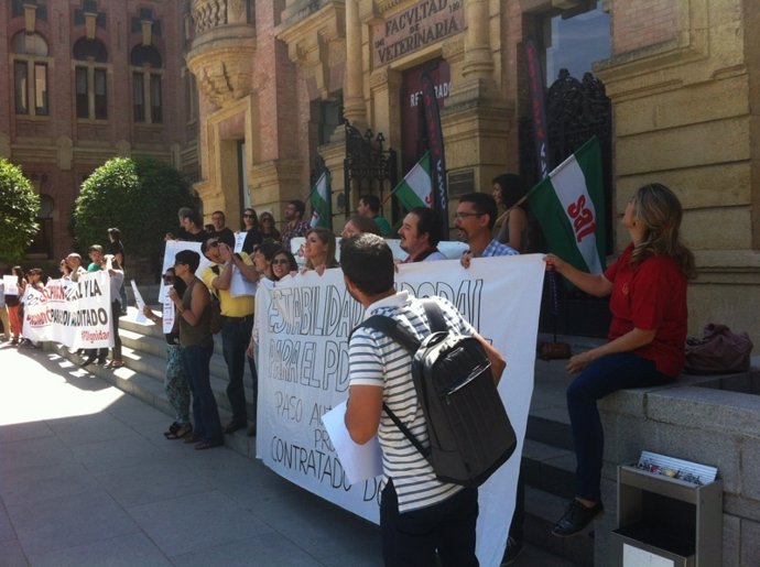 Protesta de profesores universitarios en Córdoba