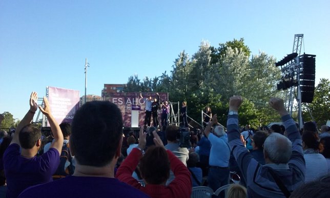 Mitin de cierre de campaña de Podemos