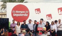 Garzón, Maíllo y Cayo Lara arropan a Rojas en el cierre de Campaña
