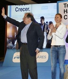 Herrera junto a Clara San Damián