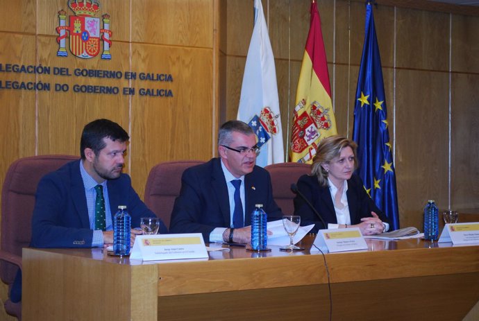 Rueda de prensa del delegado del Gobierno en A Coruña.