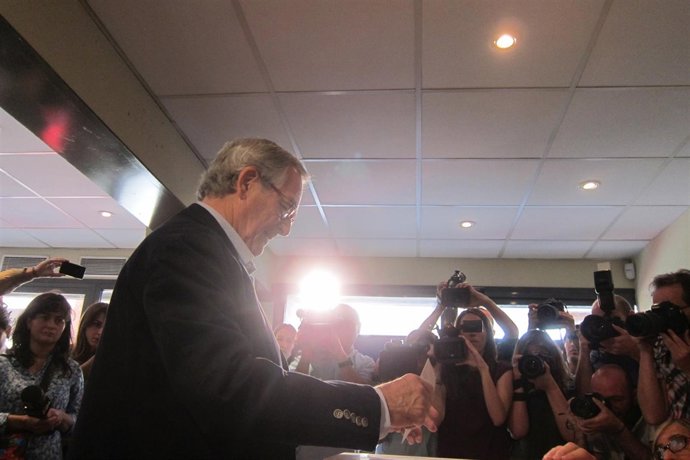 El alcalde de Barcelona y candidato de CiU, Xavier Trias