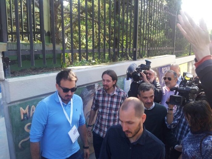 Pablo Iglesias y José Manuel López