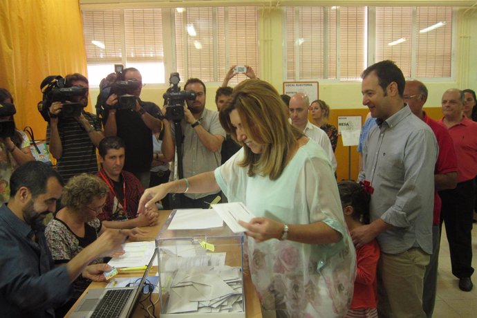 Susana Díaz vota