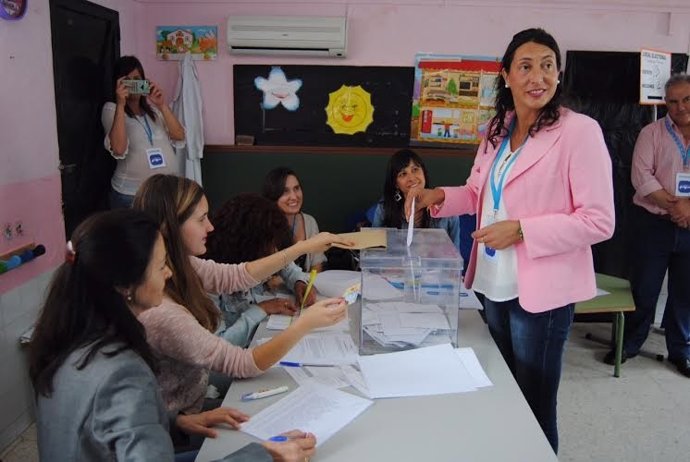 La secretaria general del PP-A y candidata del PP en Valverde, Dolores López.