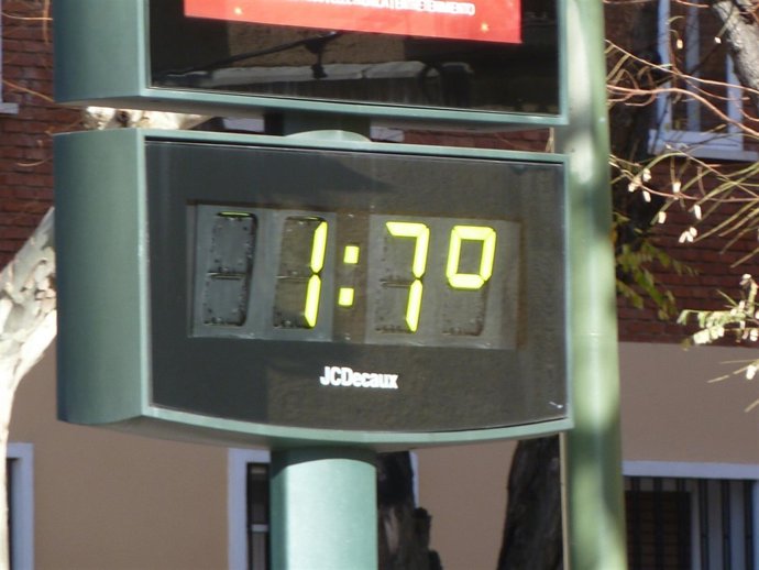 Buen tiempo, termómetro