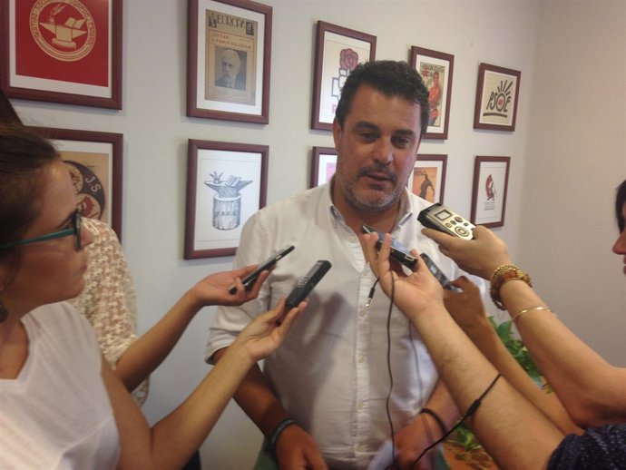 El coordinador de campaña del PSOE de Huelva, Jesús Ferrera.