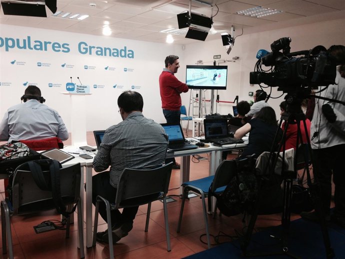 Sede del PP, sala de prensa