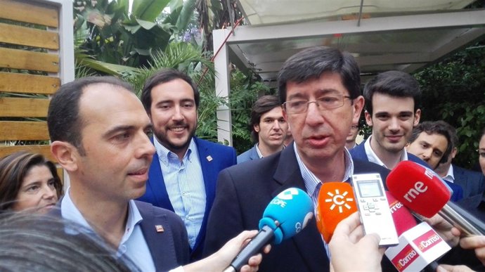 El presidente del grupo parlamentario de Ciudadanos (C's) en Andalucía, Juan Mar