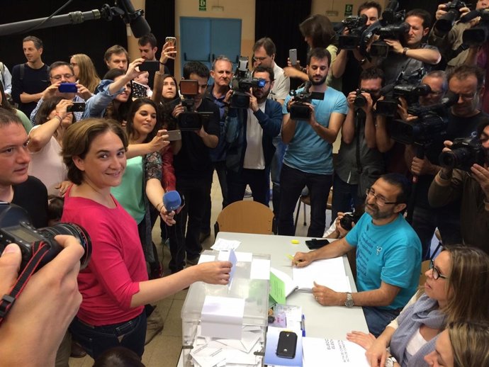 La líder de BComú Ada Colau